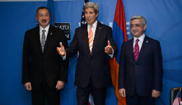 Կայացել է Հայաստանի, Ադրբեջանի նախագահների և ԱՄՆ պետքարտուղարի եռակողմ հանդիպումը (տեսանյութ)